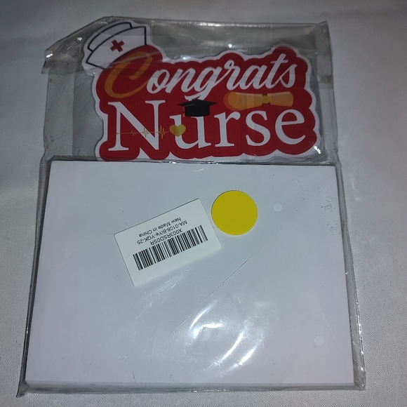 Invitations say "Congrats Nurse" 25 pack includes envelopes NWT Graduation - Picture 1 of 7